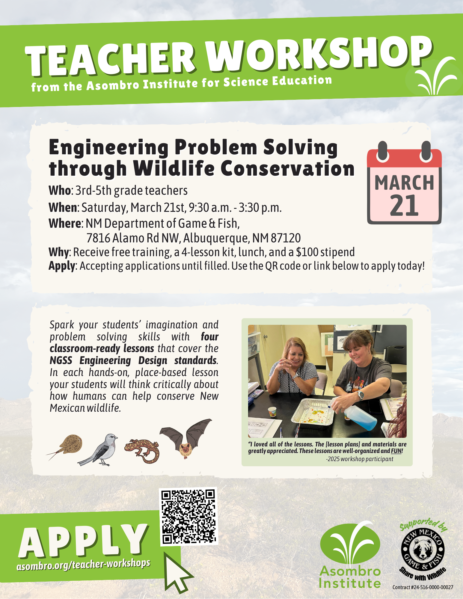 Asombro Teacher Workshop March 2026