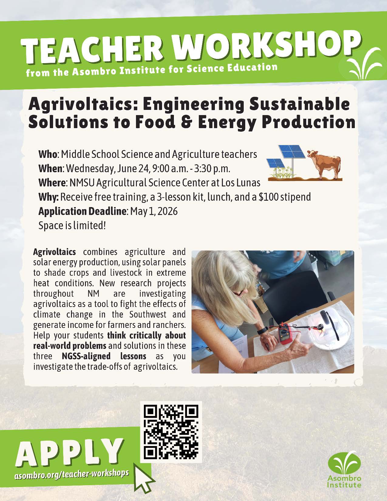 JUNE 4 Teacher Workshop